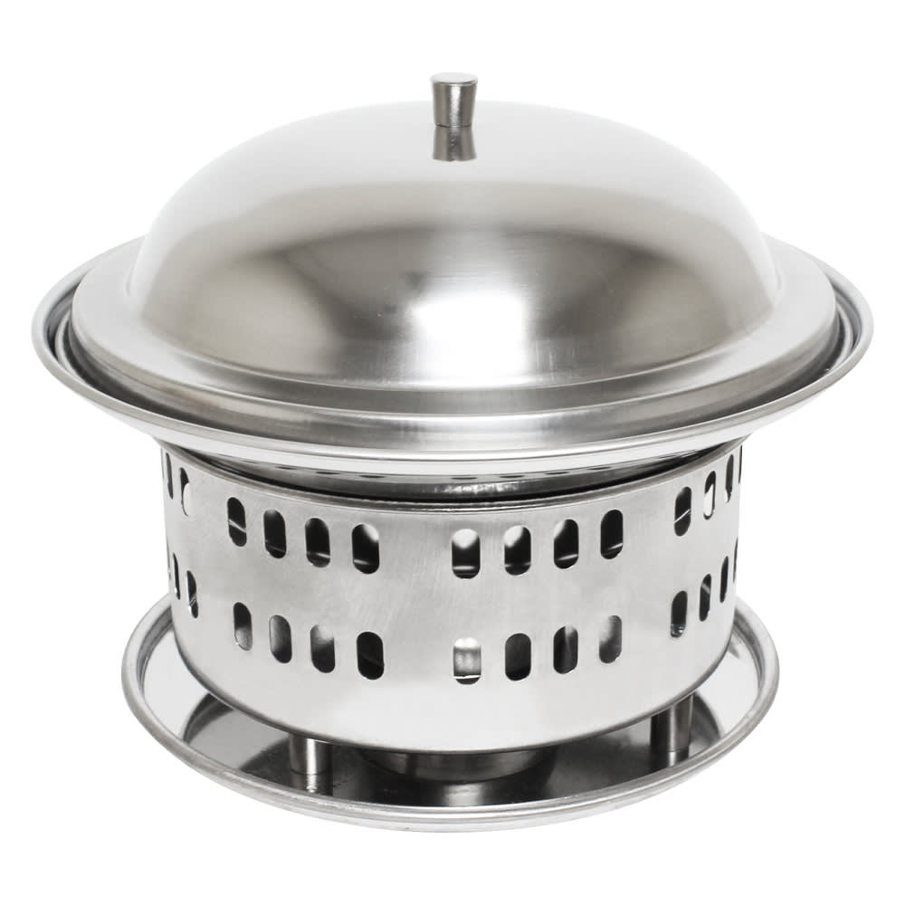 Thunder Group SLFM001 7" Round Wok Chafer, Stainless Steel