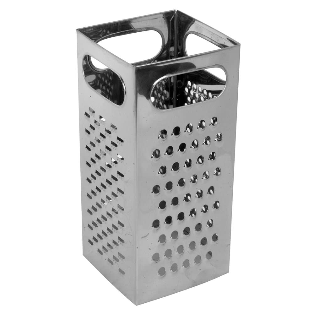 Thunder Group SLGR004 4 Sided Box Grater - 4" x 4" x 8 3/4", Stainless