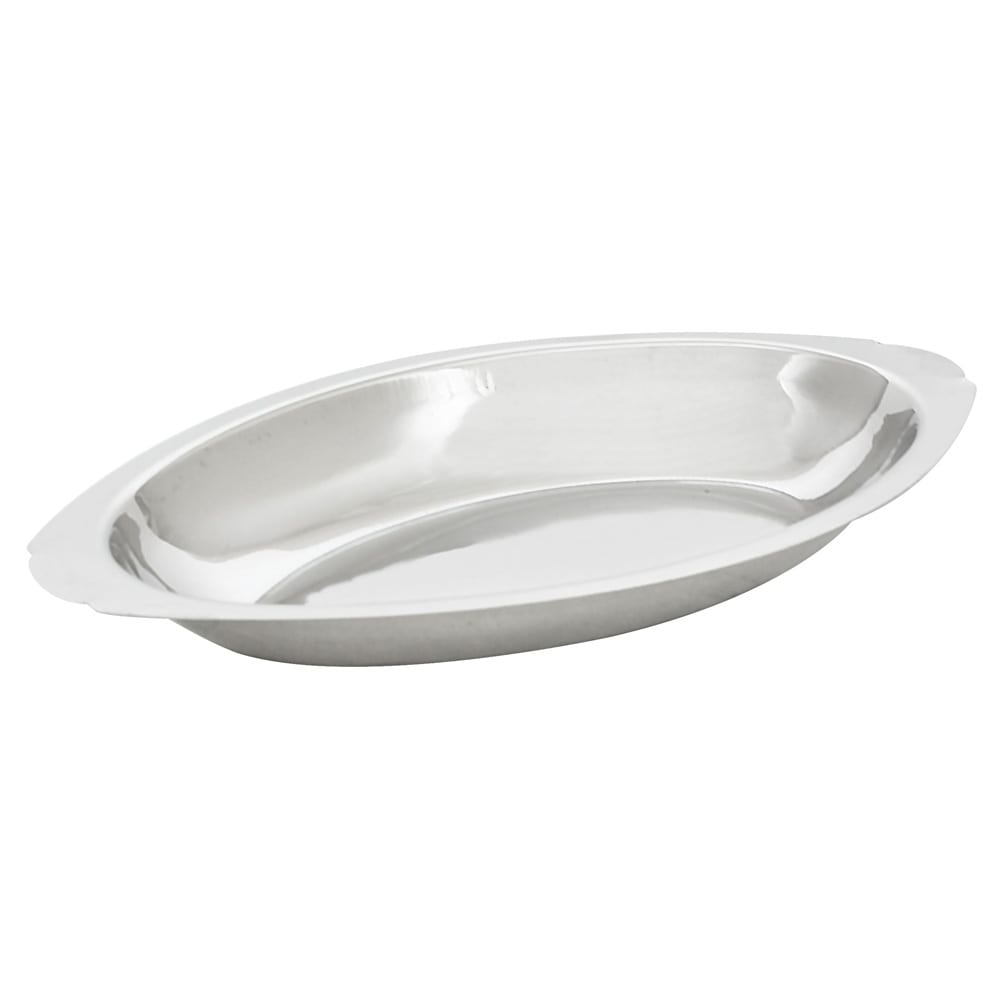 Thunder Group SLGT012 12 oz. Oval, Au Gratin Dish, Stainless