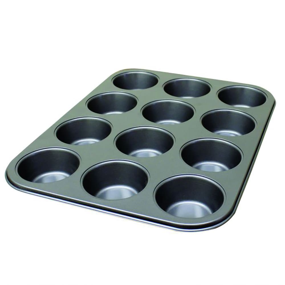 Thunder Group SLKMP012 12 Compartment Muffin Pan w/ Non-Stick Coating, Carbon Steel