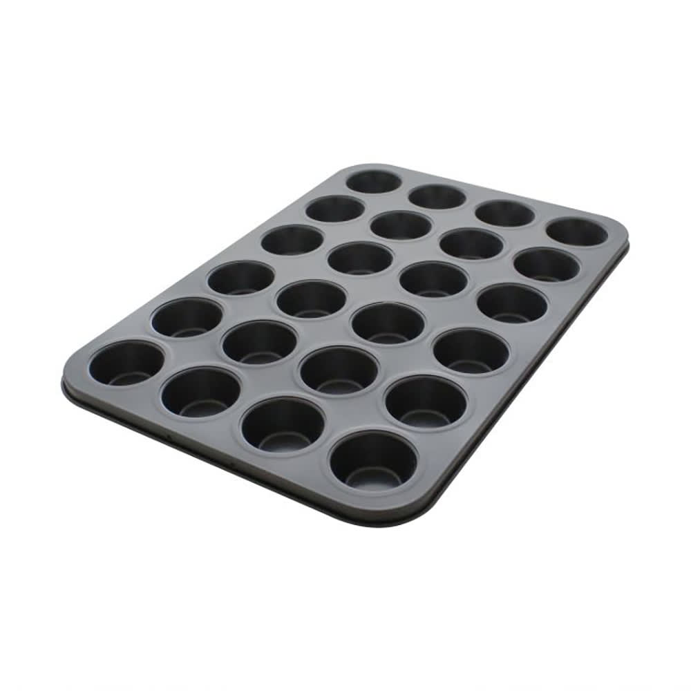 Thunder Group SLKMP124 24 Compartment Mini Muffin Pan w/ Non-Stick Coating, Carbon Steel