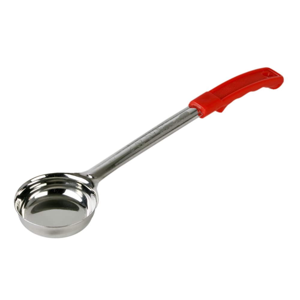 Thunder Group SLLD002A 2 oz Solid Portion Spoon w/ Stainless Bowl, Red