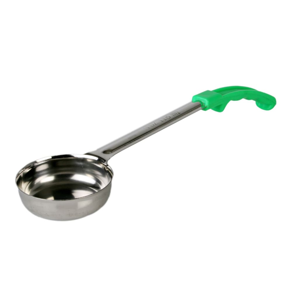 Thunder Group SLLD004A 4 oz Solid Portion Spoon w/ Stainless Bowl, Green
