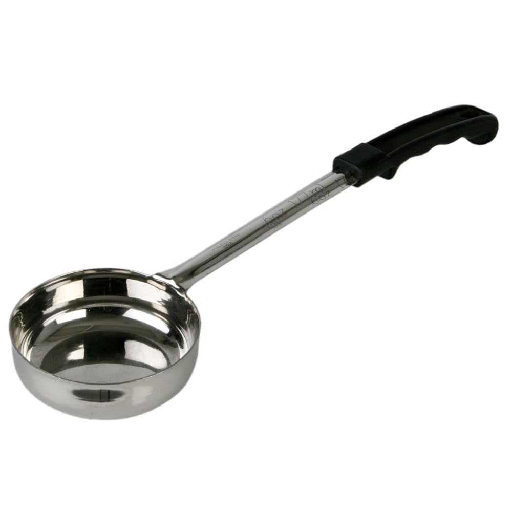 Thunder Group SLLD006A 6 oz Solid Portion Spoon w/ Stainless Bowl, Black