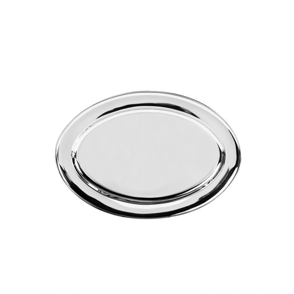 Thunder Group SLOP014 14" Oval Serving Platter - Stainless, Mirror Finish