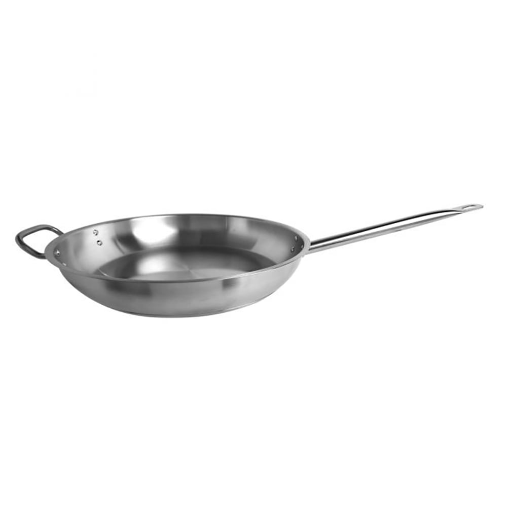 Thunder Group SLSFP4014 14" Stainless Steel Frying Pan w/ Hollow Metal Handle