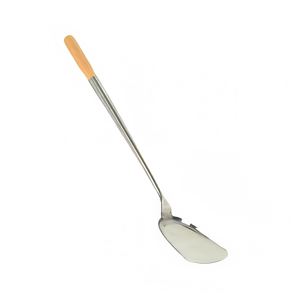 Thunder Group SLSPA001 19 1/2" Chinese Turner/Shovel w/ Wood Handle, Stainless Steel