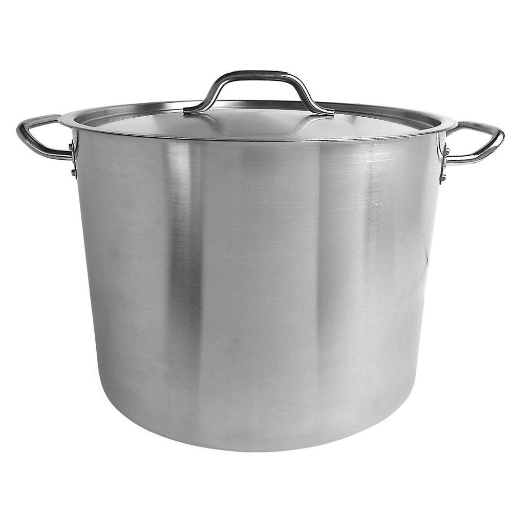 Thunder Group SLSPS4032 32 qt Stainless Steel Stock Pot w/ Cover - Induction Ready