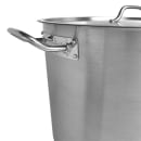 Thunder Group SLSPS4060 60 qt Stainless Steel Stock Pot w/ Cover - Induction Ready thumbnail 2