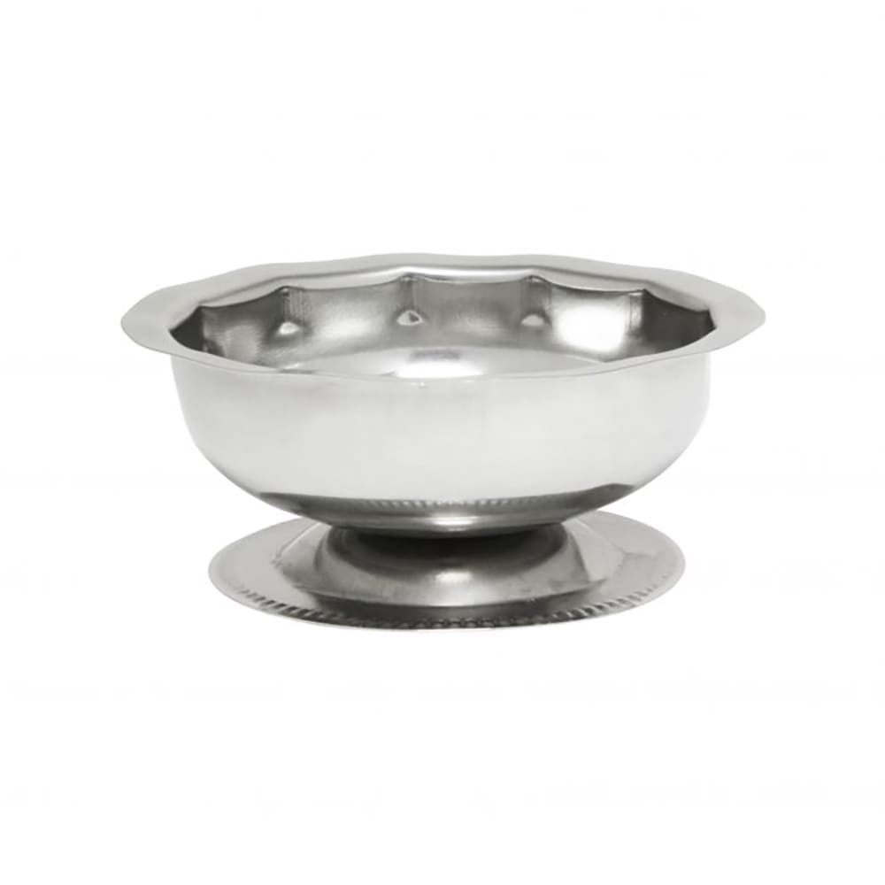 Thunder Group SLSSD003 3 1/2 oz Footed Sherbet Dish, Stainless