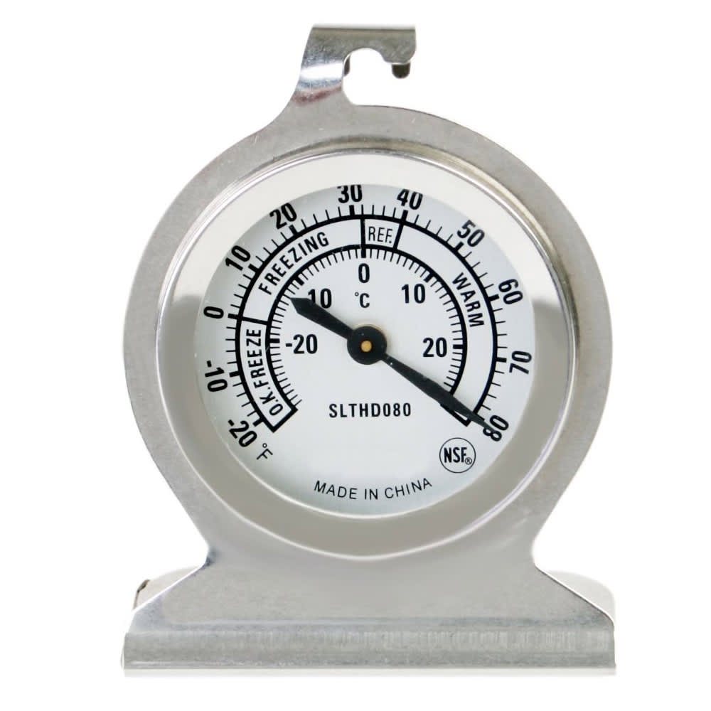 Thunder Group SLTHD080 Dial Type Refrigerator/Freezer Thermometer w/ -20° to 80°F Temperature Range
