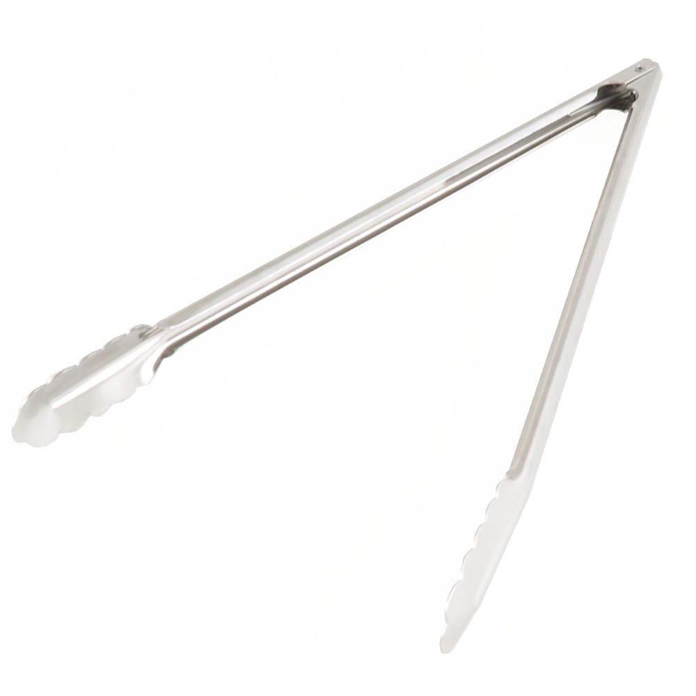 Thunder Group SLTHUT012 12"L Stainless Utility Tongs