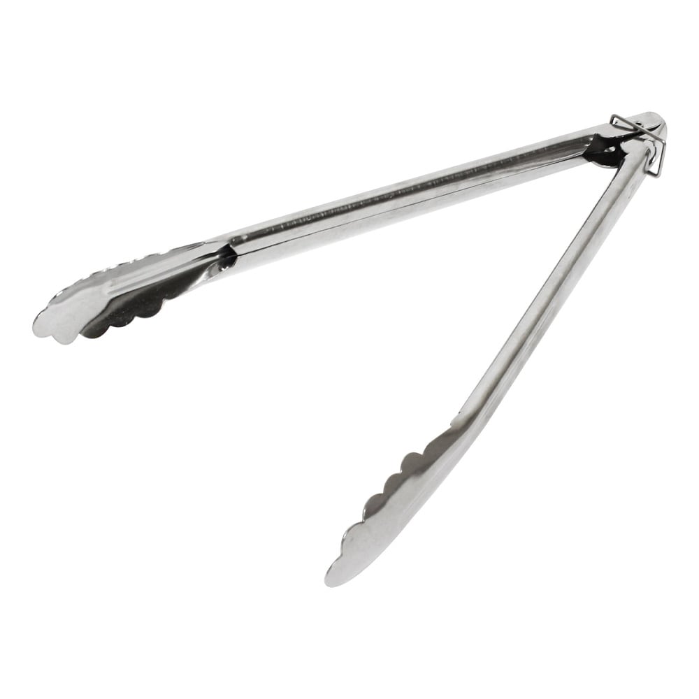Thunder Group SLTHUT110 10"L Stainless Utility Tongs