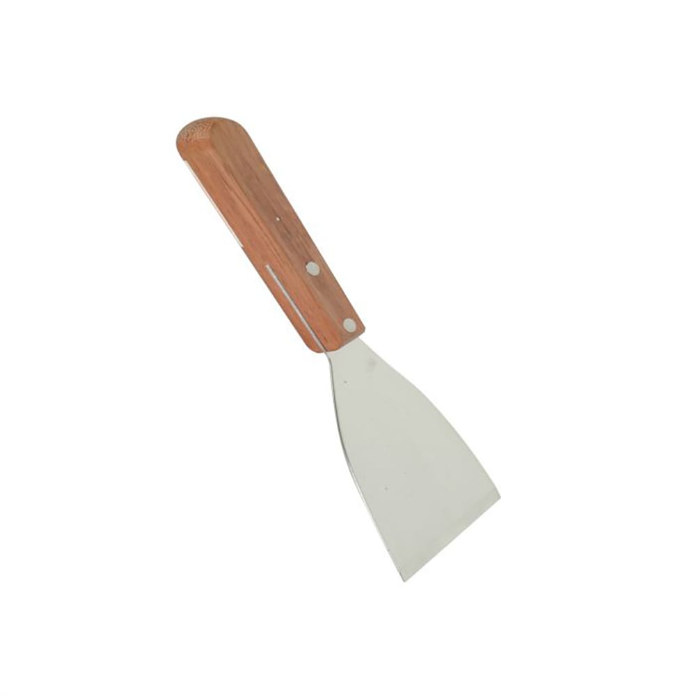 Thunder Group SLTWBS003 4" Pan Scraper w/ Wood Handle, Stainless Steel