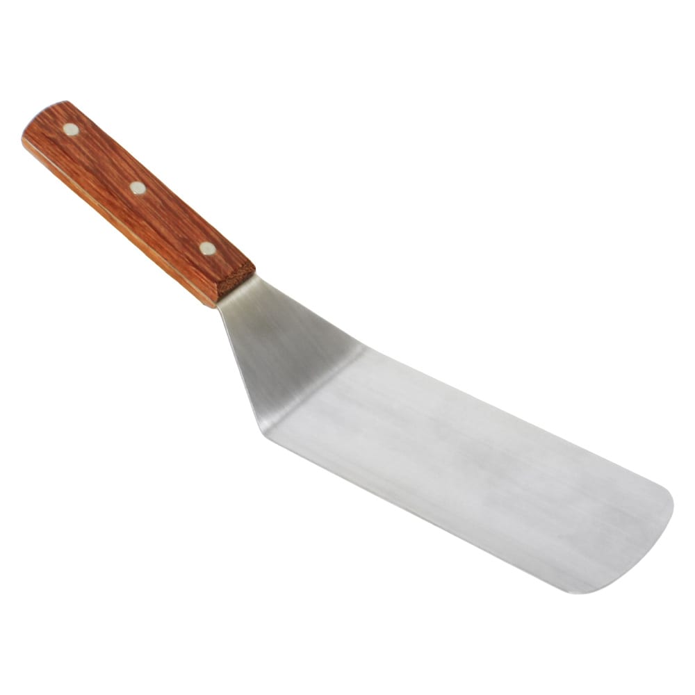 Thunder Group SLTWBT006 12 1/2" Turner w/ Wood Handle, Stainless Steel