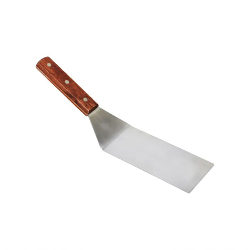 Thunder Group SLTWBT075 12 1/2" Turner w/ Wood Handle, Stainless Steel