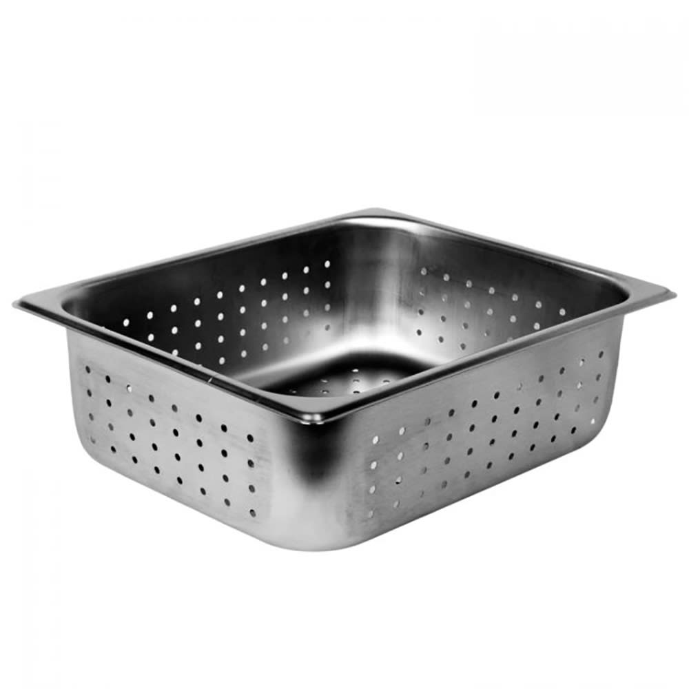 Thunder Group STPA3124PF Half Size Steam Pan, Perforated, Stainless