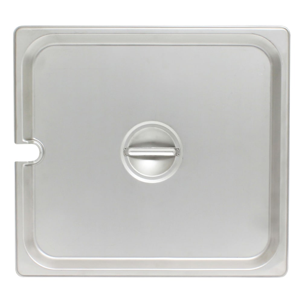 Thunder Group STPA5120CS Half Size Steam Pan Cover - Notched, Stainless
