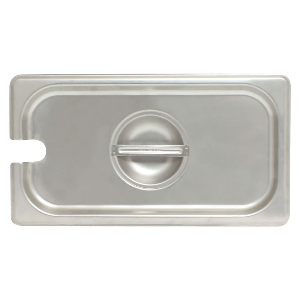 Thunder Group STPA5130CS Third Size Steam Pan Cover - Notched, Stainless