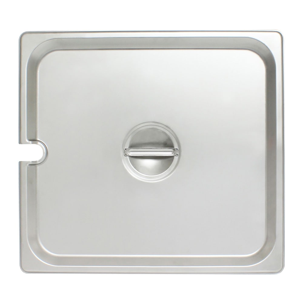 Thunder Group STPA5230CS Two Third Size Steam Pan Cover - Notched, Stainless