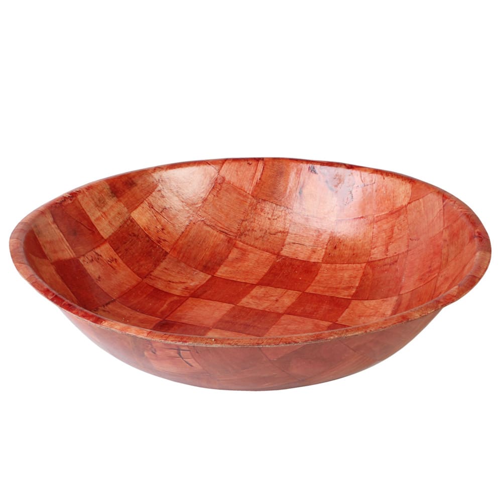 Thunder Group WDTSB018 18" Salad Bowl, Woven Wood