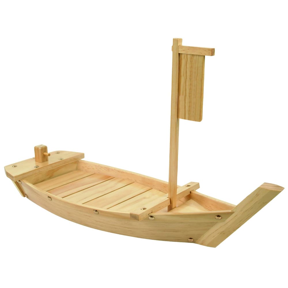 Thunder Group WOBOAT90 35 1/2" Boat Display Tray, Wood