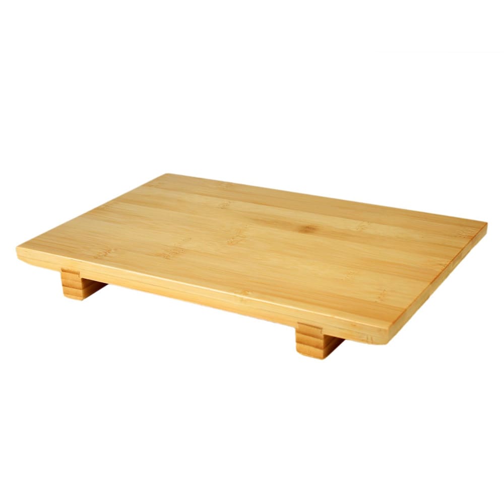 Thunder Group WSPB003 Sushi Serving Plate - 10 1/2" x 7", Bamboo