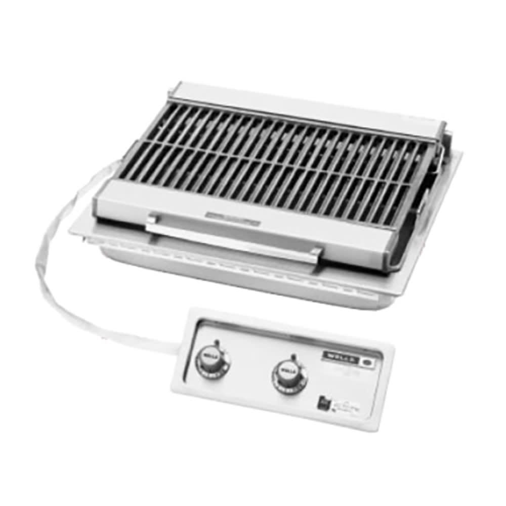 Wells B-406 25" Built In Radiant Charbroiler w/ Cast Iron Grate, 240v
