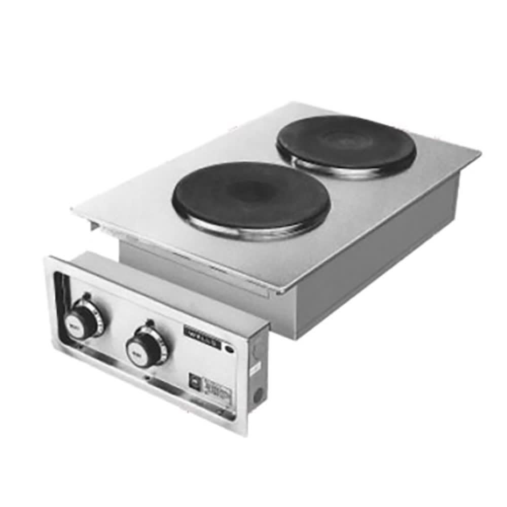 Wells H-706 14 3/4" Electric Hotplate w/ (2) Burners  & Infinite Controls, 220-240v/1ph