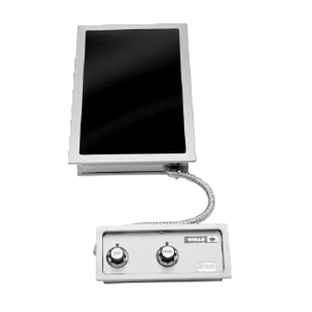 Wells HC-2256 14 3/4" Drop-in Electric Hotplate w/ (2) Burners & Infinite Controls, 208/240v/1ph