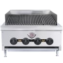 Wells HDCB-2430G-QS 24" Countertop Gas Charbroiler w/ Cast Iron Grates - 80,000 BTU, Convertible thumbnail 3
