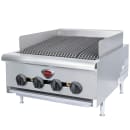 Wells HDCB-2430G-QS 24" Countertop Gas Charbroiler w/ Cast Iron Grates - 80,000 BTU, Convertible thumbnail 4