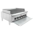 Wells HDCB-3630G-QS 36" Countertop Gas Charbroiler w/ Cast Iron Grates - 120,000 BTU, Convertible thumbnail 2