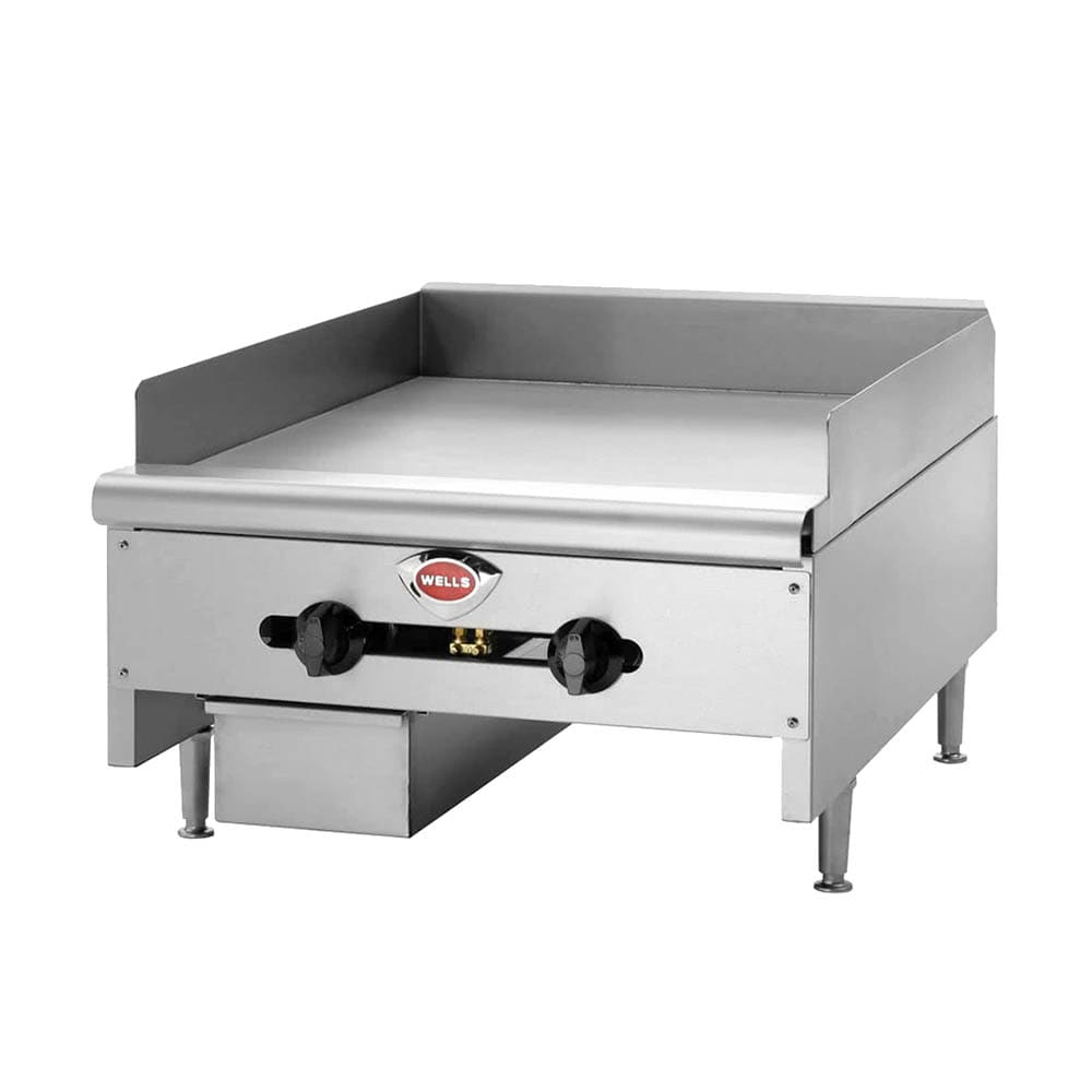 Wells HDG-3630G 36" Gas Griddle w/ Manual Controls - 3/4" Steel Plate, Convertible