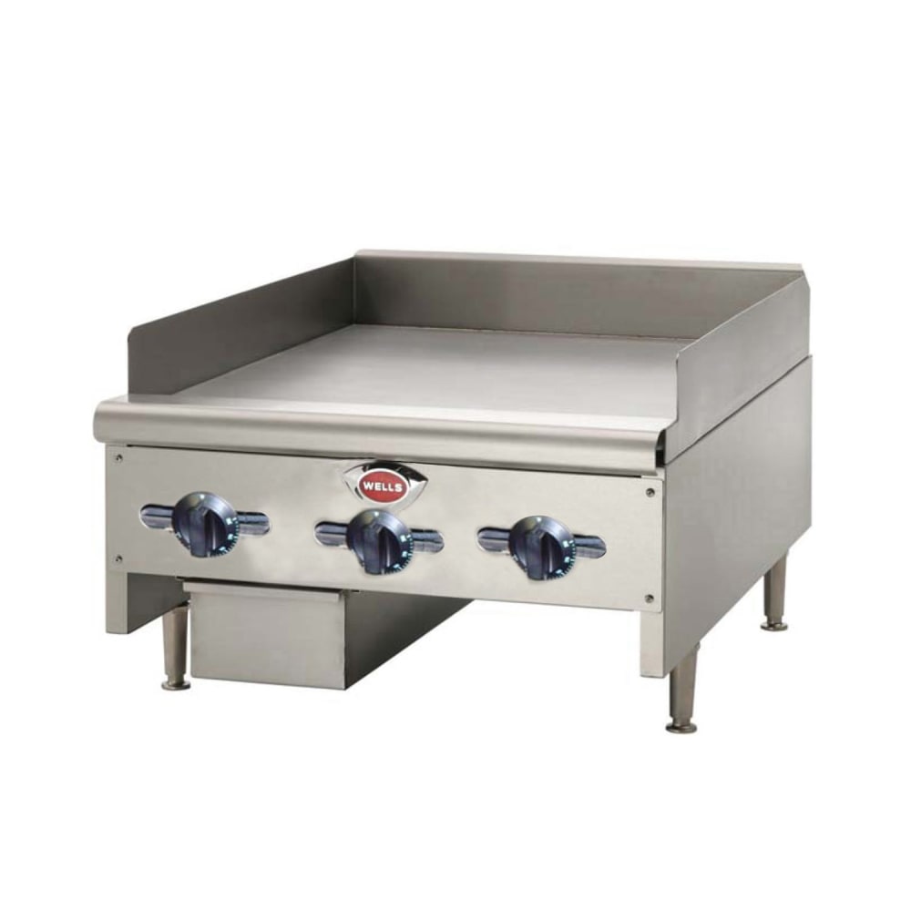 Wells HDTG-3630G 36" Gas Griddle w/ Thermostatic Controls - 3/4" Steel Plate, Convertible
