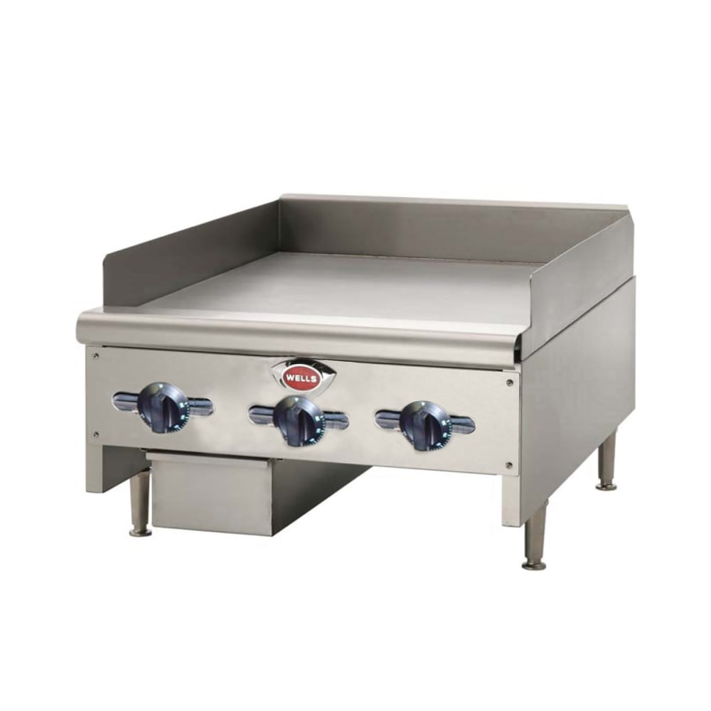 Wells HDTG-4830G 48" Gas Griddle w/ Thermostatic Controls - 3/4" Steel Plate, Convertible