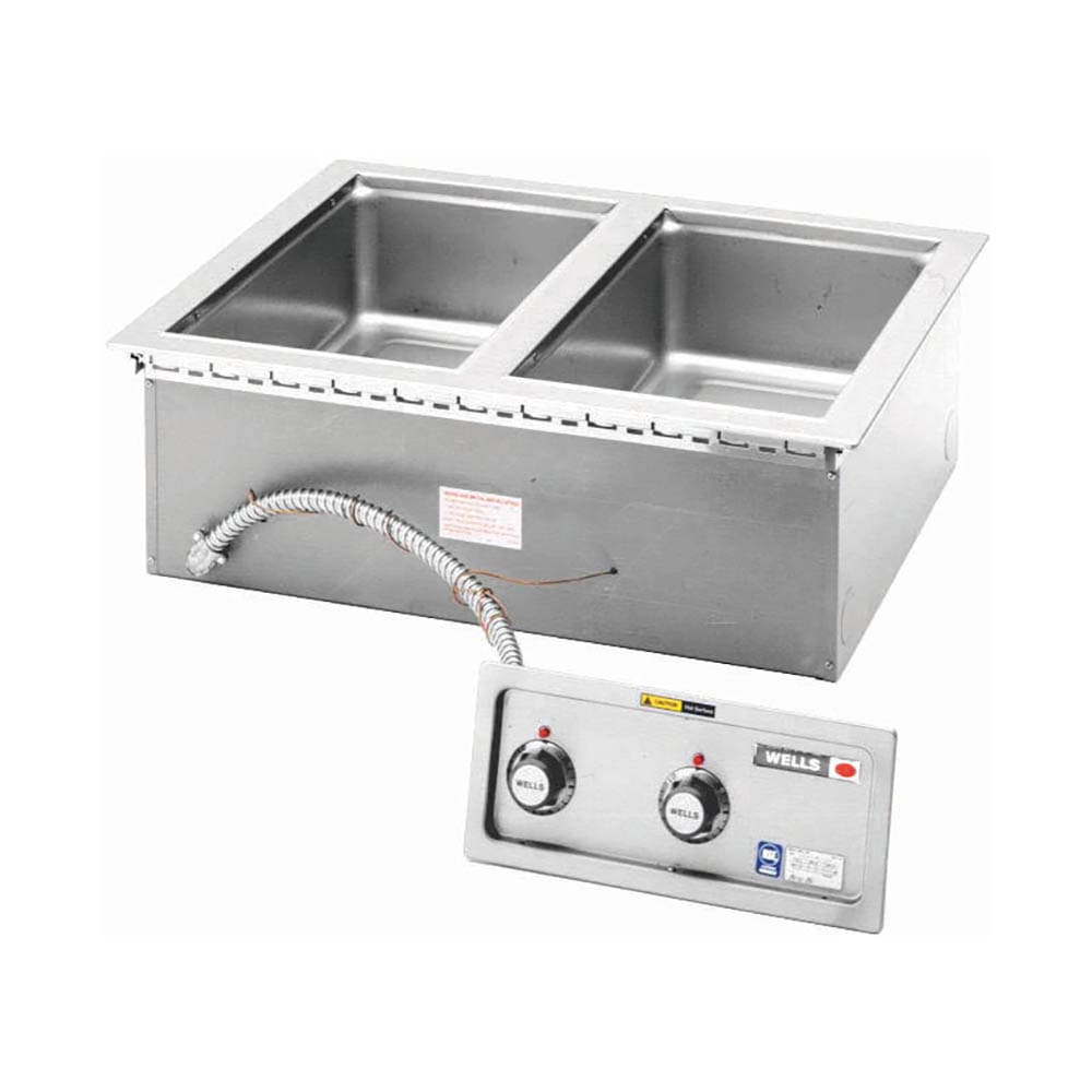 Wells MOD-200TDM/AF Drop-In Hot Food Well w/ (2) Full Size Pan Capacity, 208-240v
