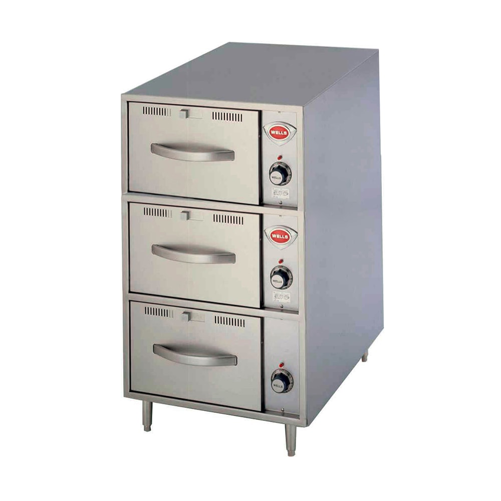 Wells RWN-3 20.25"W Freestanding Warming Drawer w/ (3) 15" Compartments, 208-240v/1ph