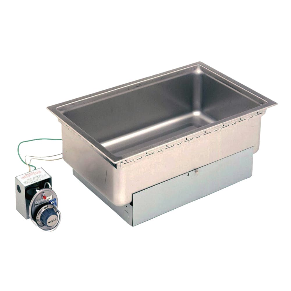 Wells SS-206ERD Drop-In Hot Food Well w/ (1) Full Size Pan Capacity, 208-240v/1ph
