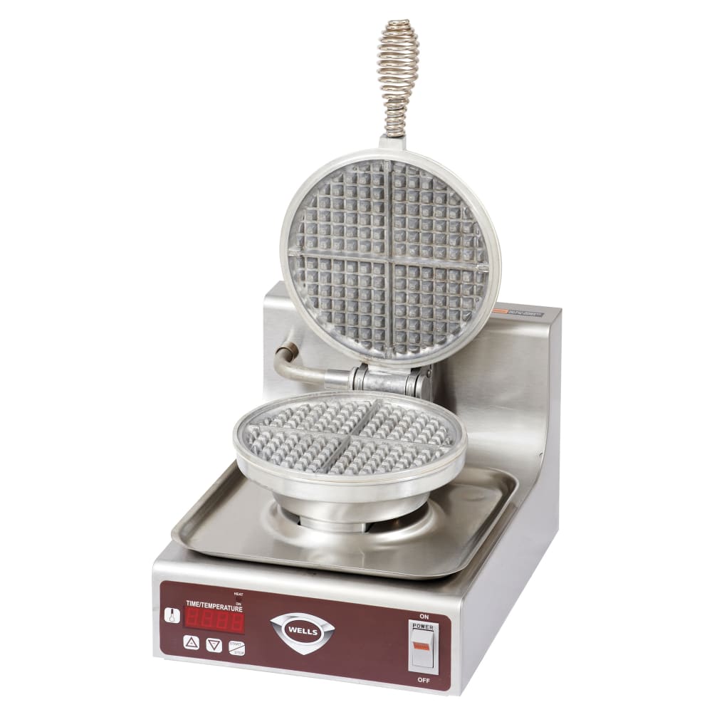 Wells WB-1E Single Classic American Waffle Maker w/ Cast Aluminum Grids, 900W, 208-240v/1ph