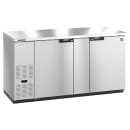 Hoshizaki BB69-S 69 1/2" Bar Refrigerator - 2 Swinging Solid Doors, Stainless, 115v thumbnail 3