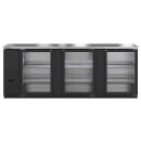 Hoshizaki BB95-G 95 1/2" Bar Refrigerator - 3 Swinging Glass Doors, Black, 115v thumbnail 2