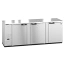 Hoshizaki BB95-S 95 1/2" Bar Refrigerator - 3 Swinging Solid Doors, Stainless, 115v thumbnail 3