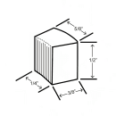 Hoshizaki C-80BAK-DS 14 7/8"W Nugget Undercounter Ice Machine - 92 lbs/day, Air Cooled, Gravity Drain, 115v thumbnail 2