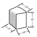 Hoshizaki DCM-300BAH 321 lb Countertop Water & Nugget Ice Dispenser - 40 lb Storage, Cup Fill, 115v thumbnail 4