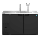 Hoshizaki DD59 59 1/2" Kegerator Beer Dispenser w/ (2) Keg Capacity - (2) Columns, Black, 115v thumbnail 2