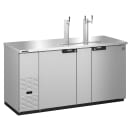Hoshizaki DD69-S 69 1/2" Kegerator Beer Dispenser w/ (3) Keg Capacity - (2) Columns, Stainless, 115v thumbnail 3