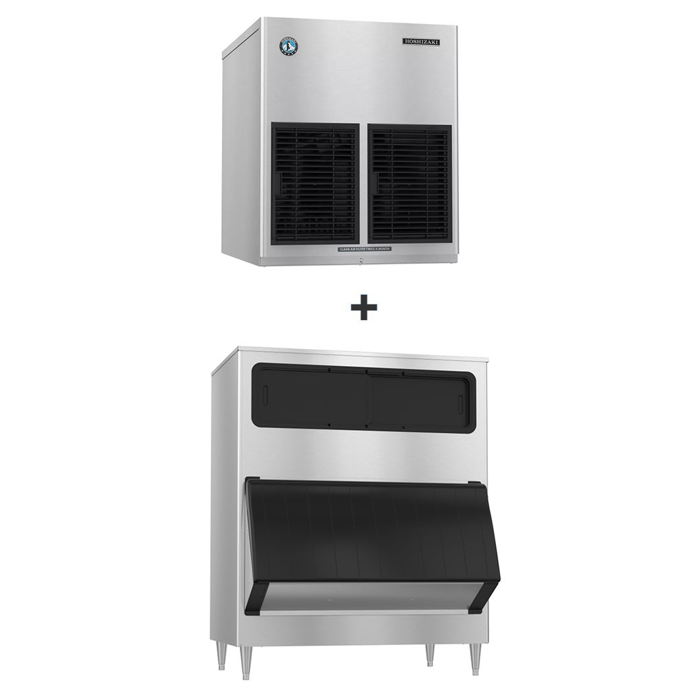 Hoshizaki F-1002MAJ/B-1150SS 980 lb F Series  Flake Ice Machine w/ Bin - 1148 lb Storage, Air Cooled, 115v