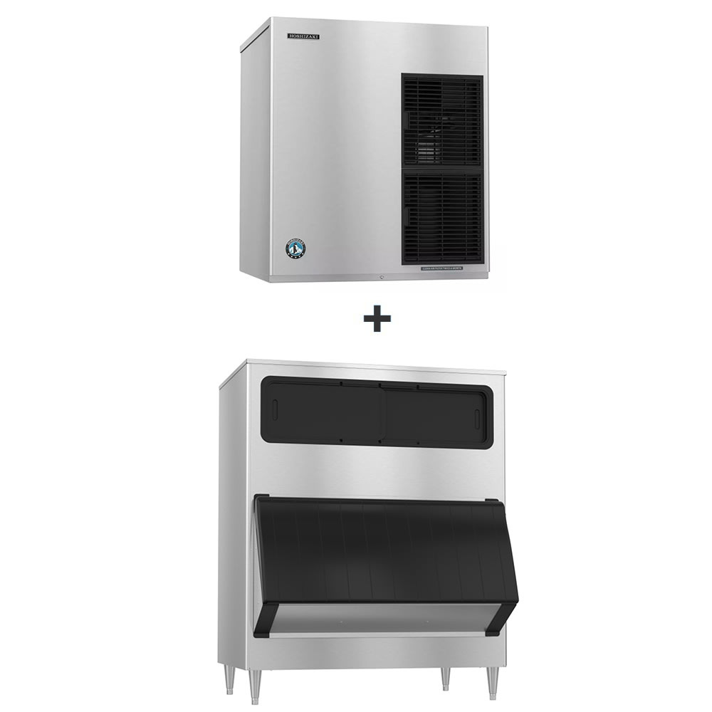 Hoshizaki F-1501MAJ/B-1150SS 1543 lb F Series Flake Ice Machine w/ Bin - 1148 lb Storage, Air Cooled, 208-230v