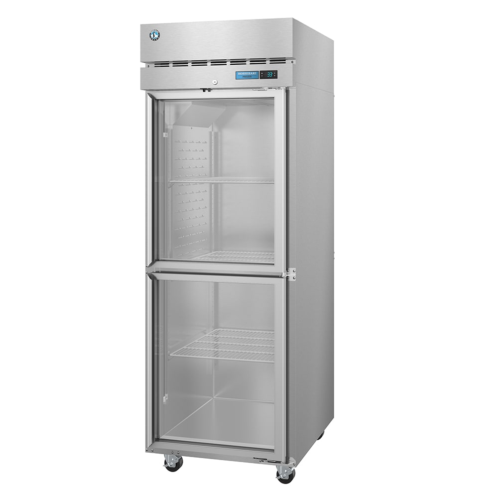 Hoshizaki F1A-HG 27 1/2" Steelheart Series One Section Reach In Freezer, (2) Right Hinge Glass Doors, 115v